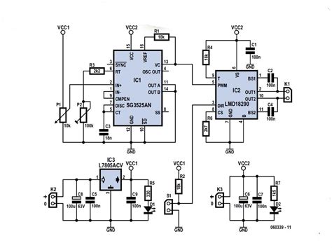 amp pwm dc motor controller schematic circuit diagram