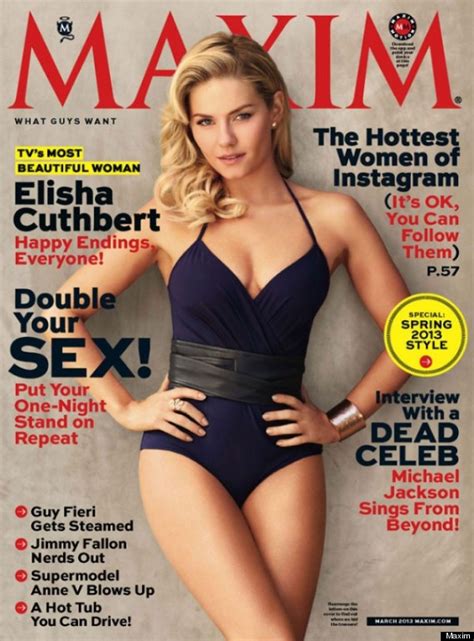 Elisha Cuthbert S Hot Maxim Cover Happy Endings Actress Rocks Sexy