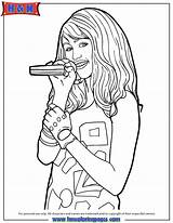 Montana Hannah Coloring Pages Forever Microphone Printables Hmcoloringpages Comments Popular Celebrity Coloringhome sketch template