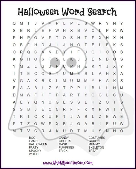 halloween word search printable pages halloween worksheets