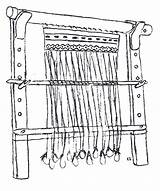 Loom Warp Weighted Weave Vesterheim Classes July Reprint Retro Larson Sketch Kay Copy Textile Bound System sketch template