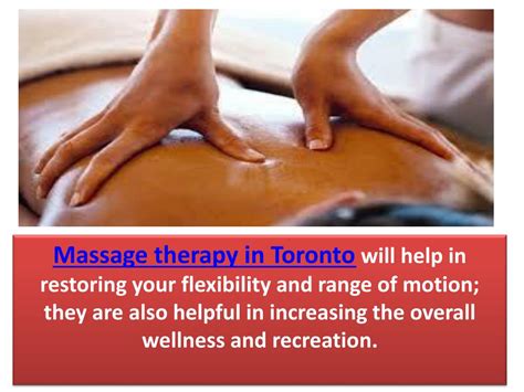 ppt massage therapy in toronto powerpoint presentation free download