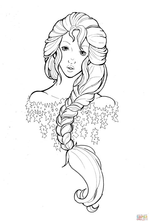 snow queen  namtia coloring page  printable coloring pages