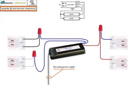 diagram parallel wiring diagram  fluorescent light fixtures mydiagramonline