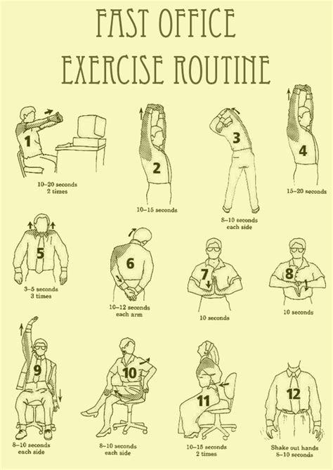 wealth  health fast office exercise routine