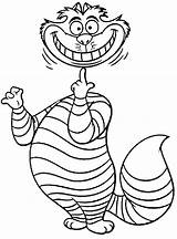 Cheshire Cat Smile Drawing Getdrawings Alice sketch template