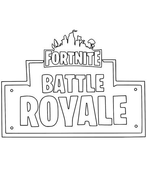 printable fortnite battle royale coloring page coloring pages