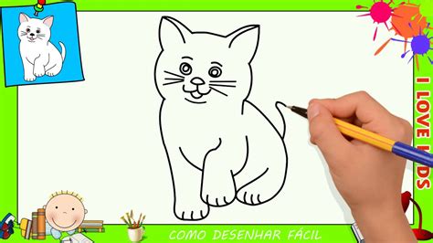 como desenhar um gato facil passo a passo para crianças e iniciantes 2 youtube
