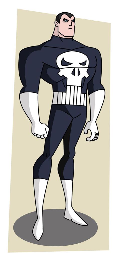 punisher bruce timm style by ~warthogrampage on