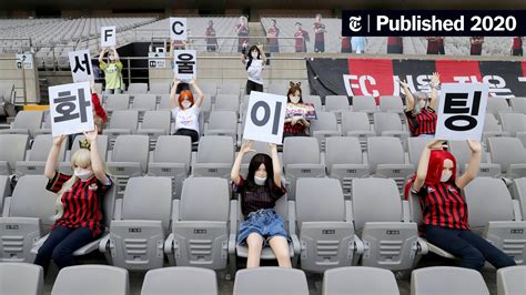 yes those were sex dolls cheering on a south korean soccer team the