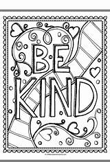 Kindness sketch template