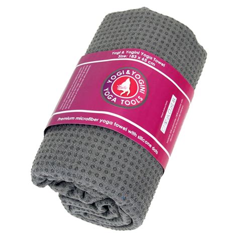 yoga handdoek siliconen antislip grijs  silicoon  grijs patipada handdoeken