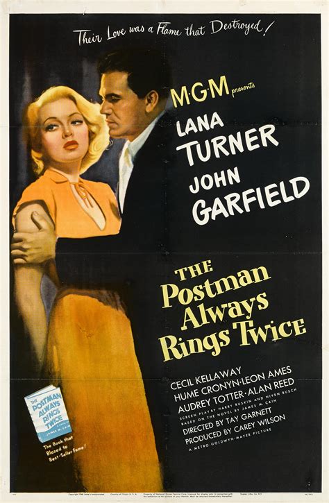 The Postman Always Rings Twice ⋆ Retro Movie Posterretro