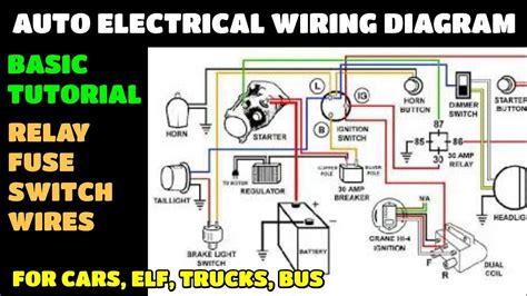 auto electrical wiring diagram   electronics youtube