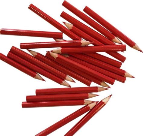 potlood roodschrijvend stempotlood  cm verkiezingen rode potloden bol