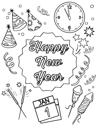 coloring pages   years