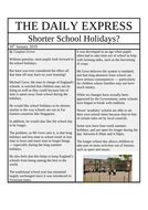 english features  newspaper articles journalistic writing ks