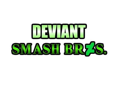 deviant smash bros logo  mrsonicfan  deviantart
