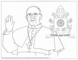 Pope Coloring Catholic Pages Francis Crafts Kids Getdrawings Papa Francisco sketch template