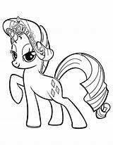 Pony Little Pages Coloring Friendship Magic Rarity Printable Getcolorings sketch template