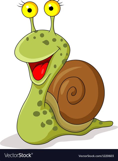 smiling snail cartoon royalty  vector image