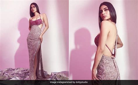 Mouni Roy In A Dual Toned Backless Sequin Gown Screams Party From A