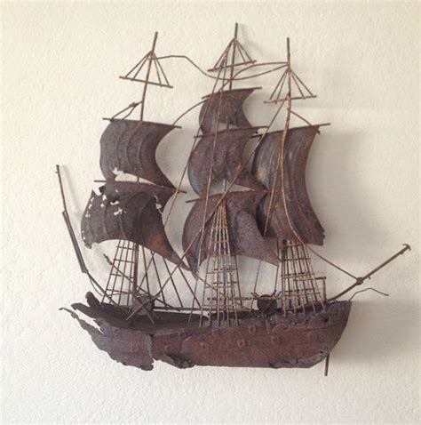 Metal Pirate Ship Wall Art Instituto