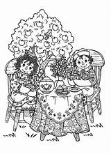 Coloring Pages Holly Hobbie Raggedy Ann Original Popular sketch template