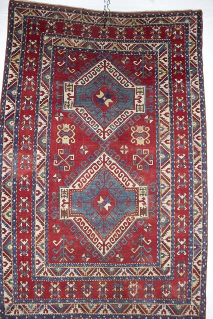 Mid 19th Century Caucasian Faralov Kazakh Size 97 X 5
