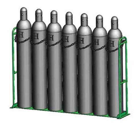 Large H Oxygen Cylinder Warehouse Racks