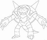 Pokemon Chesnaught Coloring Pages Haunter Printable Color Categories sketch template