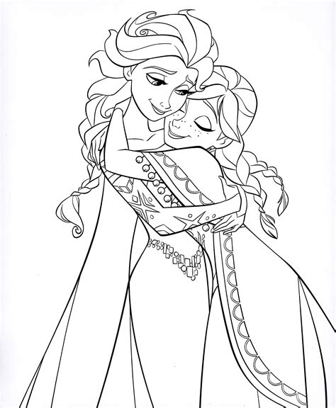 printable elsa coloring pages