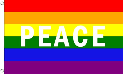 rainbow peace flag medium mrflag