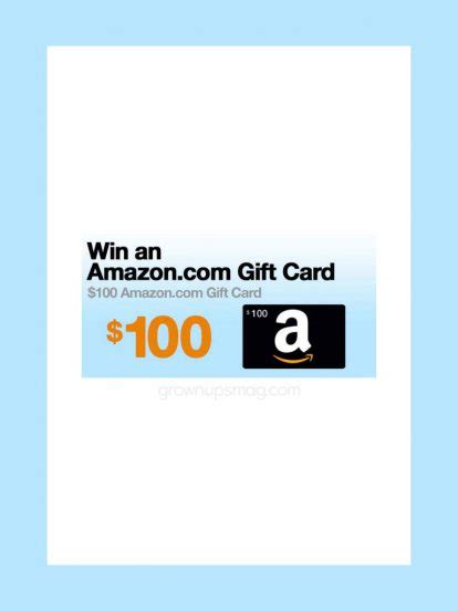 win   amazon gift card grown ups magazine