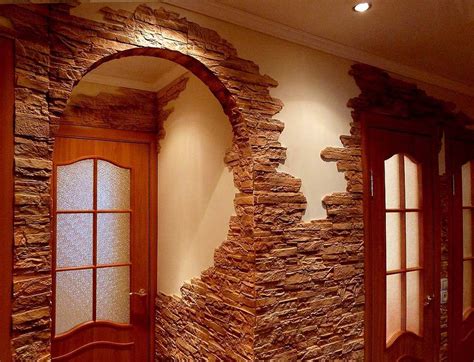 indoor stone arch