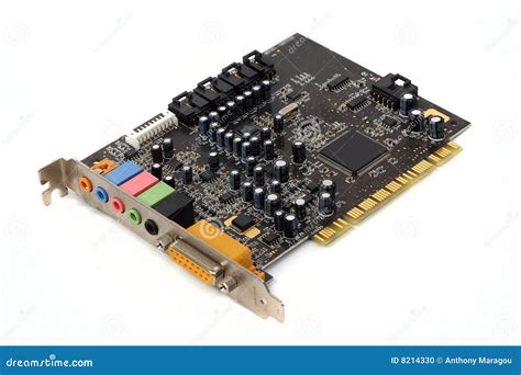 pc sound card stock photo image  connector game background