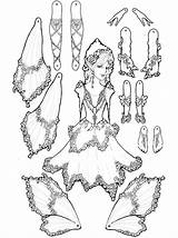 Fairy Coloring Puppet Puppets Fairies Mystie Leaf Assemble sketch template