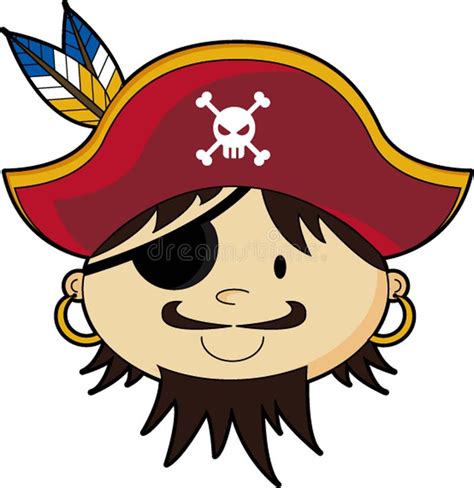 cute cartoon pirate stock vector illustration  piracy