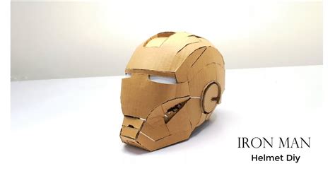 building iron mans helmet  cardboard