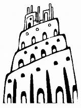 Babel Tower Coloring Pages Color Story Popular Library Clipart sketch template