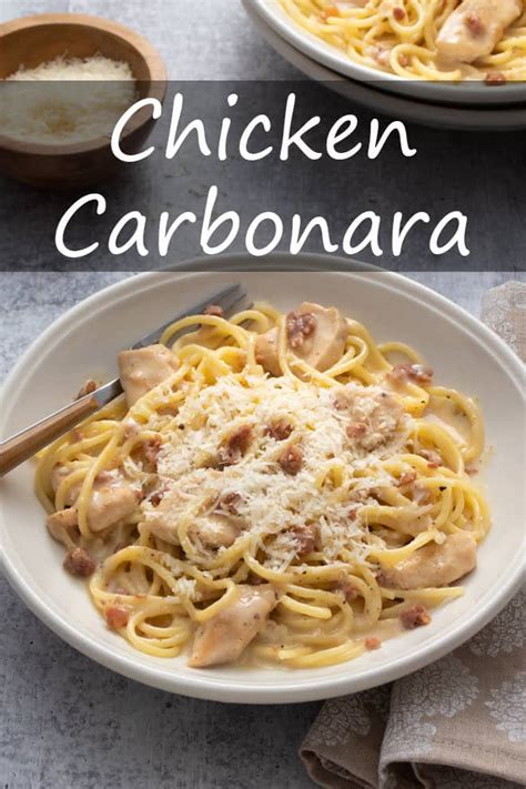 Best Ever Chicken Carbonara Recipe Chicken Carbonara Recipe Hot Sex