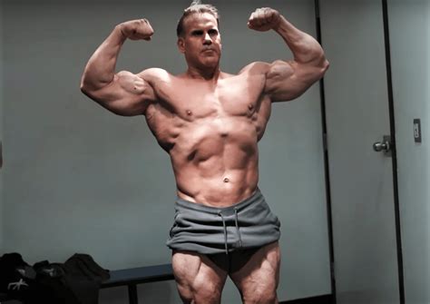 jay cutler poses    barbell