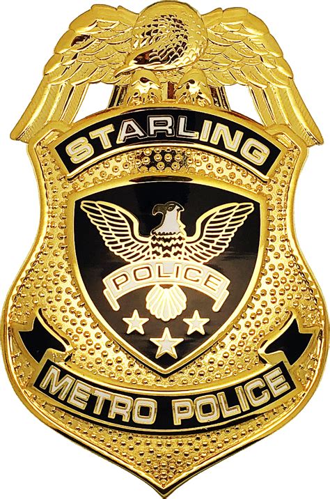 starling metro police department shield badge chicago  shop