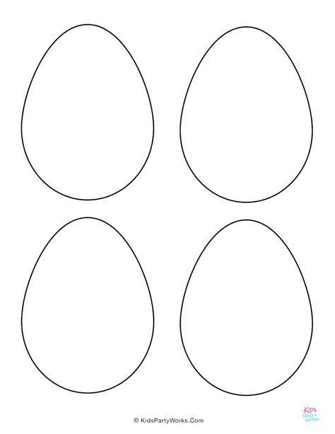 easter egg coloring page template  places   printable easter