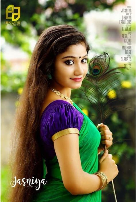 Kerala Beautiful Actress Jasnya Jayadeesh Photos Gallery 1