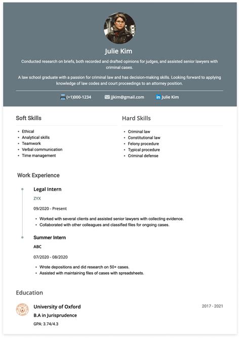 perfect law student resume examples  templates formats