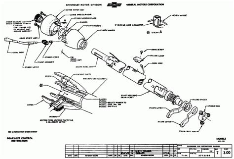 chevy truck steering column diagram