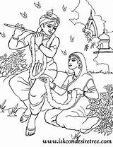 Krishna Radha Janmashtami Iskcon Holi sketch template