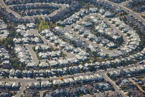 aerial photo residential suburbs