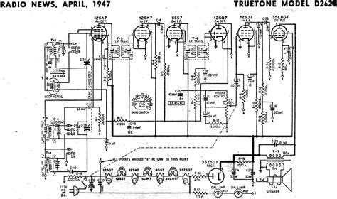 truetone model  schematic parts list april  radio news rf cafe